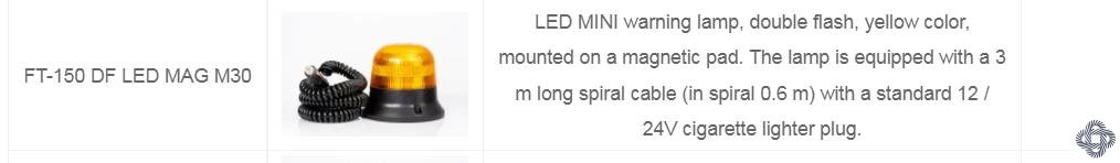 LED LAMPA MAGNETNA ZUTA M30