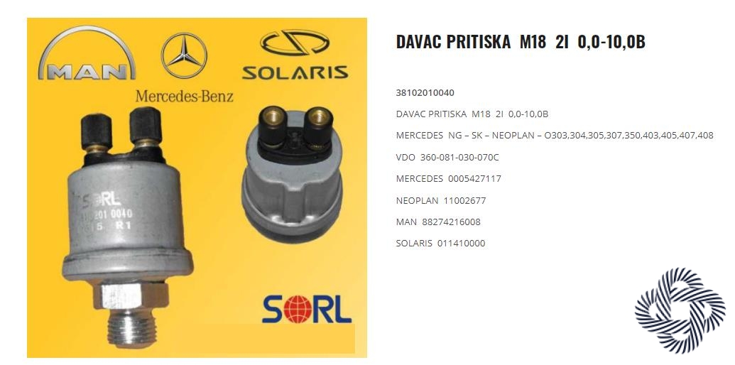 DAVAC PRITISKA  M18  2I  0,0-10,0B
